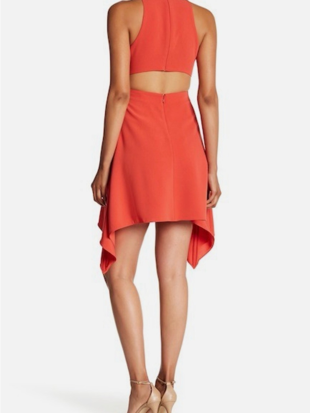 cinq a sept Aura Julia dress Asymmetrical High-Low Skirt